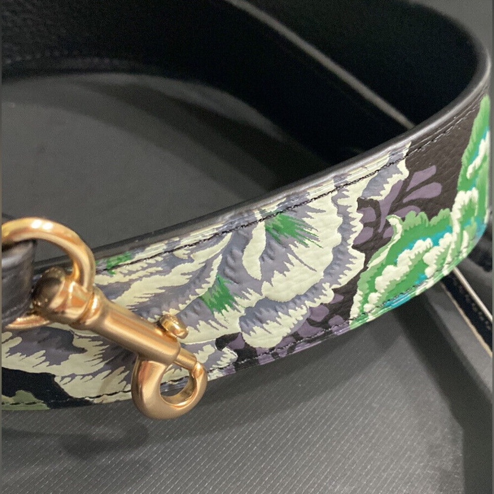 Coach X Kaffe Fassett Leather Novelty Strap for Shoulder/crossbody/ cellphone.
